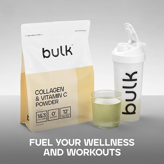 Bulk Collagen and Vitamin C Powder, Vanilla, 500 g