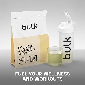 Bulk Collagen and Vitamin C Powder, Vanilla, 500 g