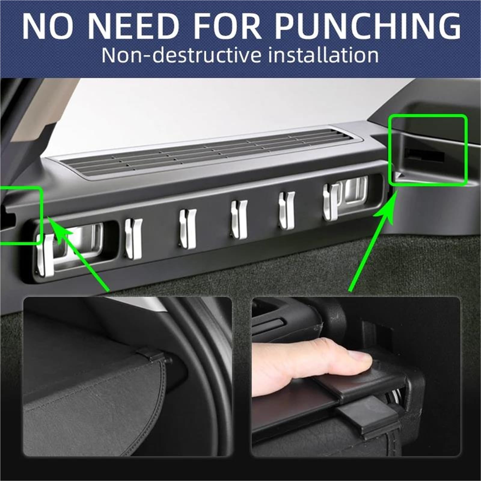 Generico Posteriore Tronco Privacy Cappelliera per Volvo V70 XC70 2007-2016 Retrattile Bagagliaio Cargo Copertura Nero Impermeabile Rimovibile Scudo Privacy Accessori Auto(Pelle)