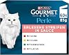 Gourmet Perle Erlesene Streifen Katzenfutter nass Sorten-Mix 60er Pack (60 x 85g)