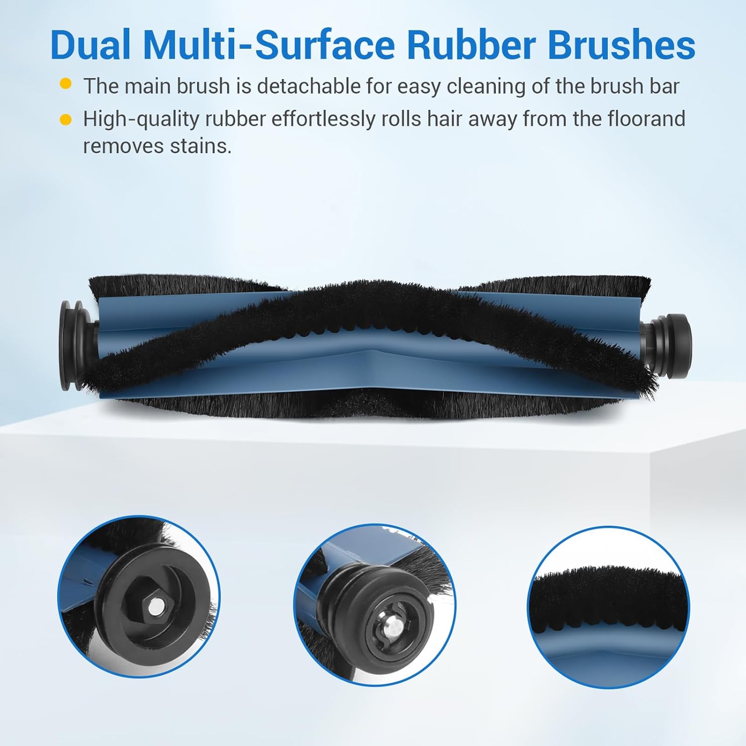 21Pcs X10 Pro Omni Replacement Parts Kit for Eufy X10 Pro Omni Robot Vacuum Accessories, 1 Main Roller Brush, 6 Dust Bags 4 Side Brushes 4 Hepa Filters 4 Mop Pads 1 Screwdriver 1 Clean Tool