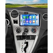 4+64G Android Car Stereo for Toyota Matrix 2009-2014 Pontiac Vibe 2009 2010 | Wireless Carplay Android Auto, Realdio 9" TouchScreen Radio with FM/RDS/AI DSP, WiFi Bluetooth GPS