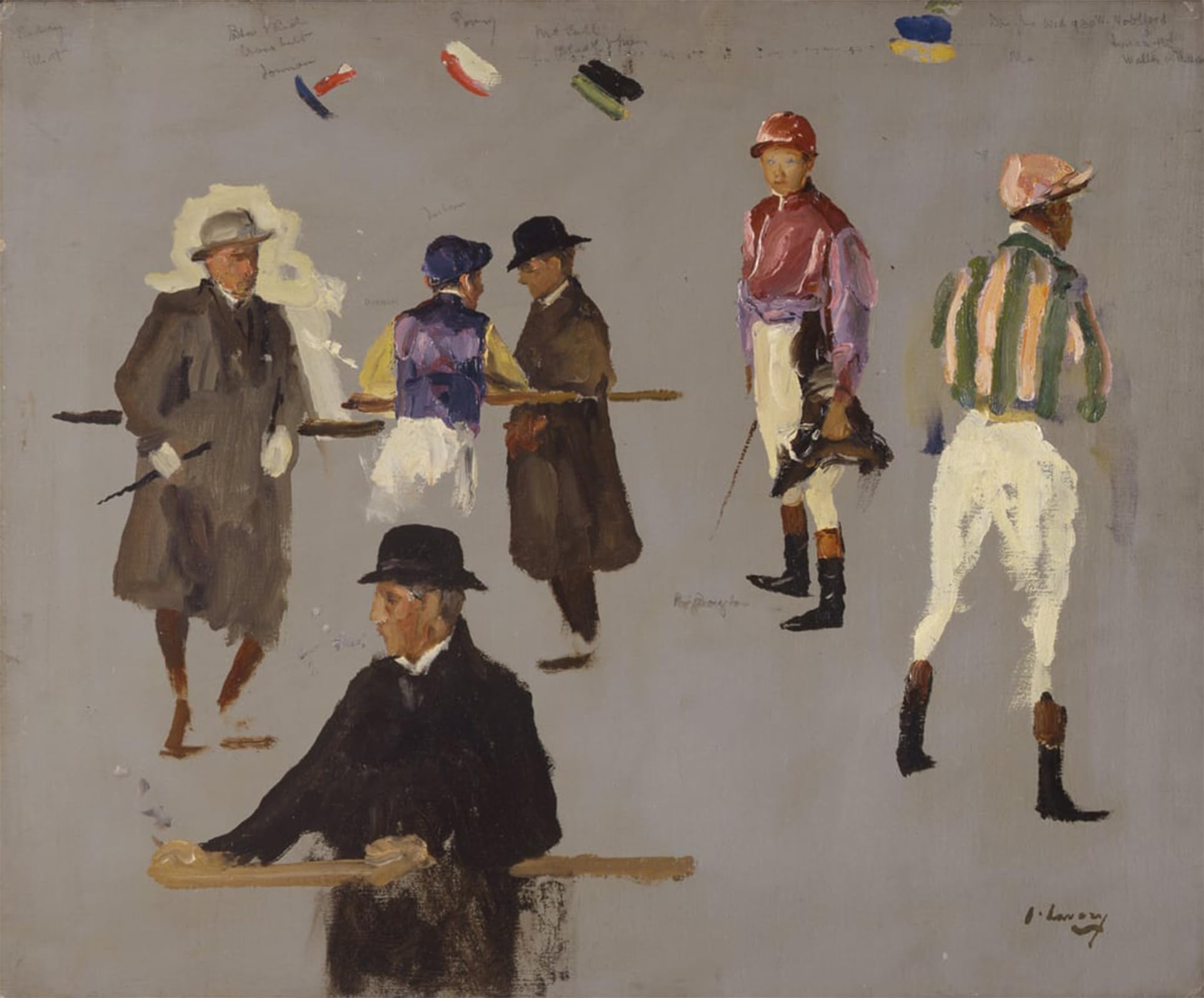 SERENDIPITP Retro Picture Poster Wall Art Pictures Painting Joeckeys and Owners At Epsom by Lavery Wall Art Canvas Print for Wall Decor 60x90cm