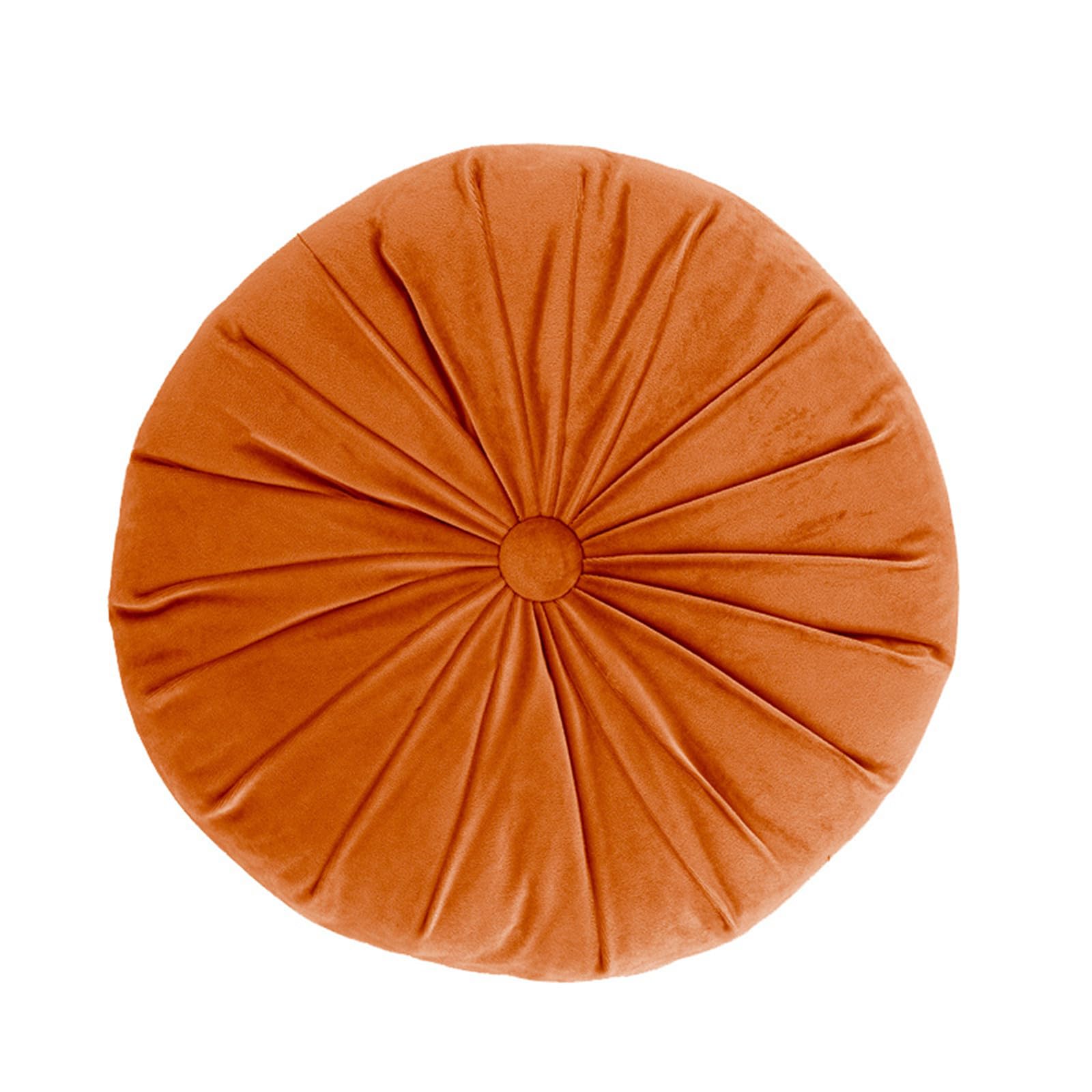 Cuscino rotondo a forma di zucca, 40 cm, decorativo, per soggiorno, divano, letto, sedia e auto, decorazione per la casa (arancione)