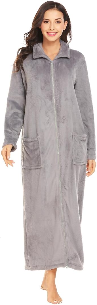 zipped dressing gowns amazon