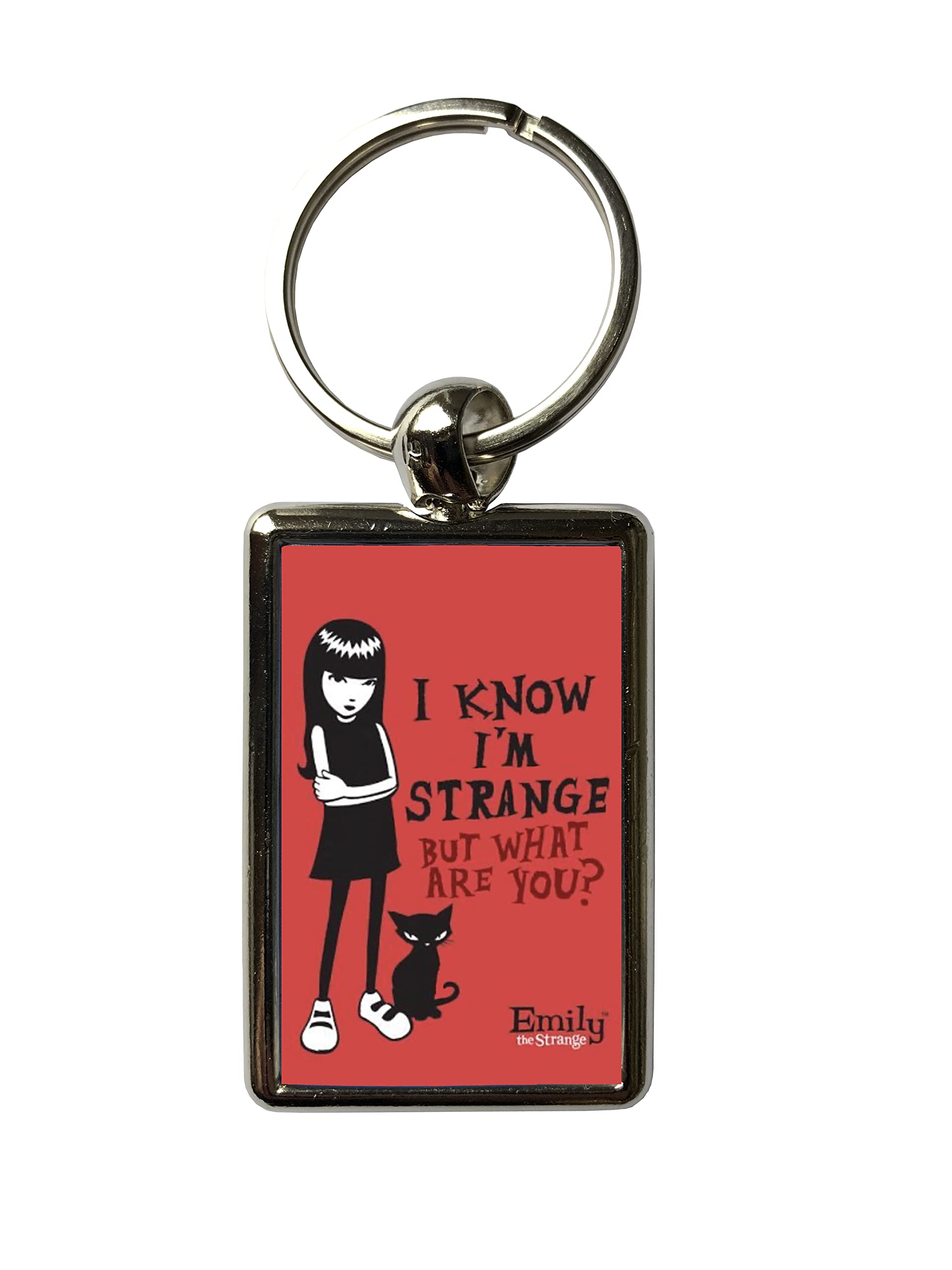 Super Universe Emily the Strange I Know I’m Strange Metal Keyring 3 x 4.5 cm