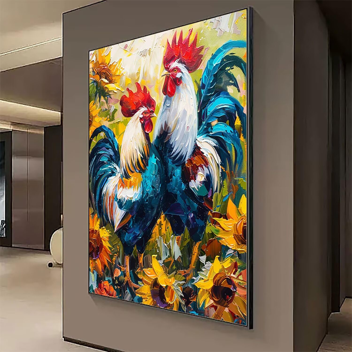 Malowanie diamentami duży rozmiar 110 x 80 cm, DIY 5D diamentowe malowanie kurczak diamenty sztuka kryształowa sztuka rysunki z koralikami do przyklejania, DIY dla par diamentowe malowanie dla