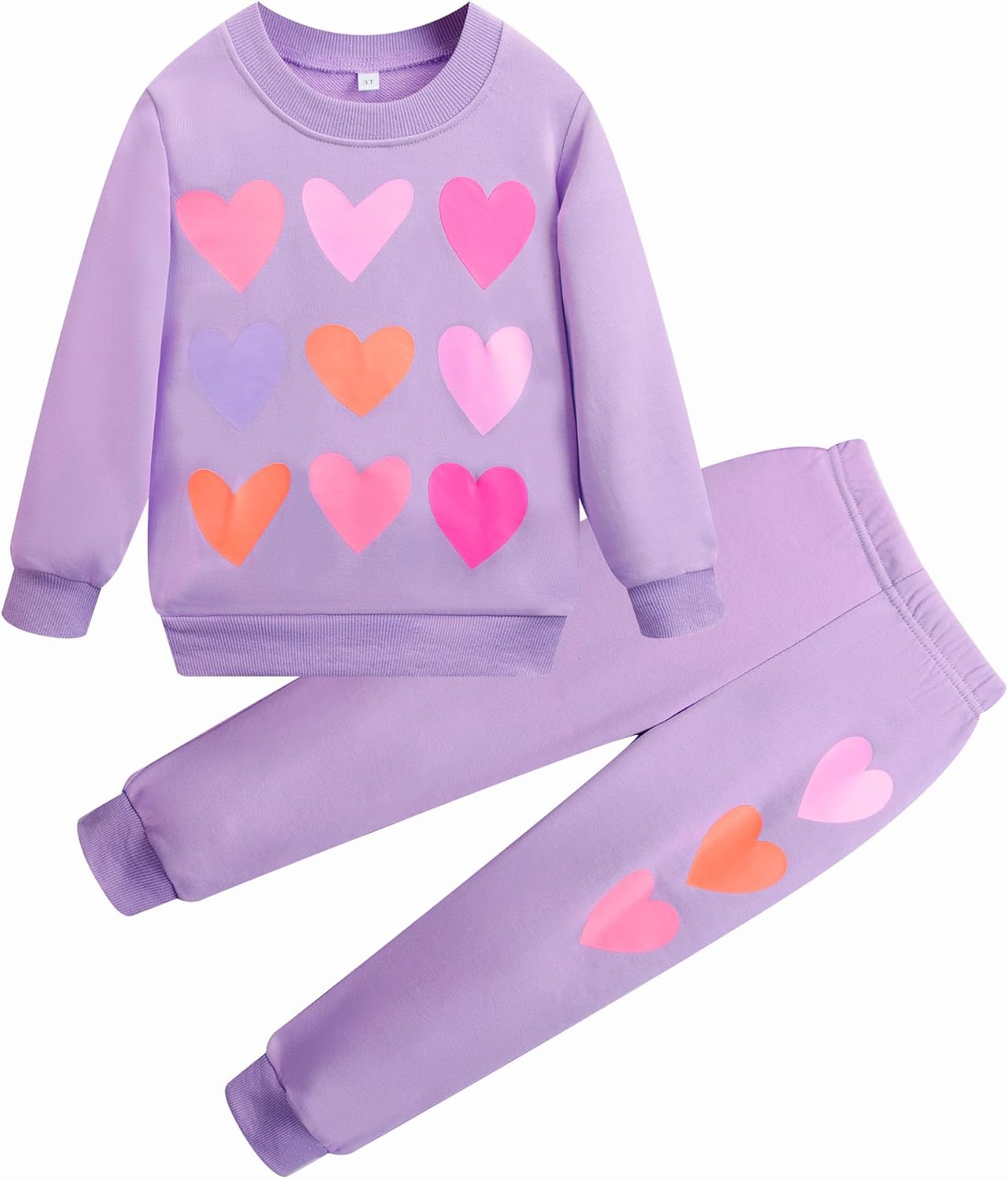 Little Girls Outfits 2 Piece Toddler Long Sleeve Sweatshirt Leggings Pants Fall Winter Clothing Set 2-10 Years