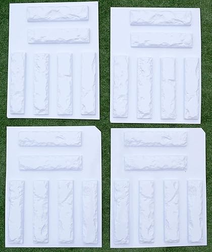Miniatura 7 de SvitMolds Moldes de hormigón DIY Set 24 piezas MOLDS chapa de ladrillo antiguo para hormigón yeso pared ladrillo azulejos W08