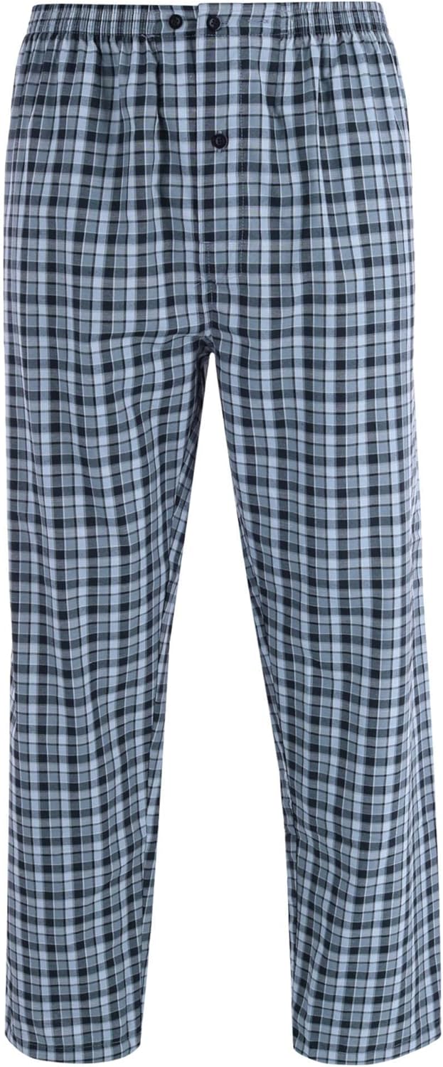 Hanes mens Hanes Men's Woven Plain-weave Pajama Set