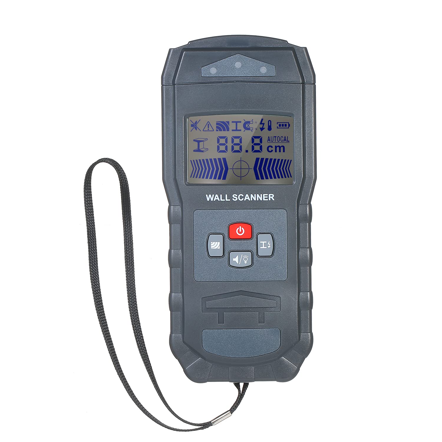 Kavolet Detector de Pared, 4 en 1 Detector de Metal, Madera y AC Cable, Multifuncional Stud Finder, con Pantalla LCD, Calibración Automática, Alarma Función
