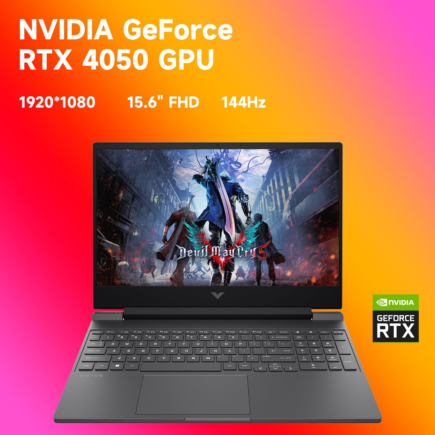 Amazon.com: HP Victus RTX 4050 AI Gaming Laptop with Copilot, 15.6