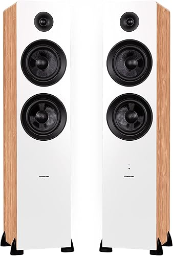 Miniatura 3 de Fluance RT85N Reference High Fidelity Vinyl Turntable (White), PA10 Phono Preamp and Ai81 Powered Floorstanding Speakers (Bamboo), Nagaoka MP-110