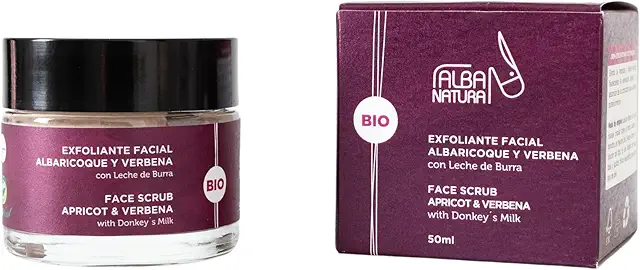 Exfoliante Facial Alba Natura con Albaricoque y Leche de Burra Ecológica - 50ml