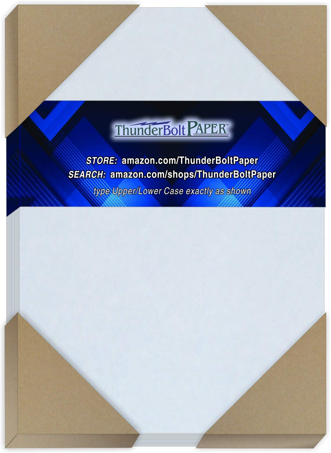 150 Blue Parchment 65lb Cover Weight Paper - 4.5" X 6.5" (4.5X6.5 Inches) Invitation 1/2" Smaller Than 5X7 Size - Printable Cardstock Colored Sheets