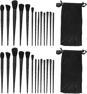 26pcs black makeup brush set, bristles are soft, eye makeup and cheek makeup.