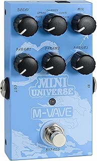 M-VAVE Guitar Pedal Reverb Innovation Unique Sound 9 Effects Reverb Universe Pure Digital Pedals
