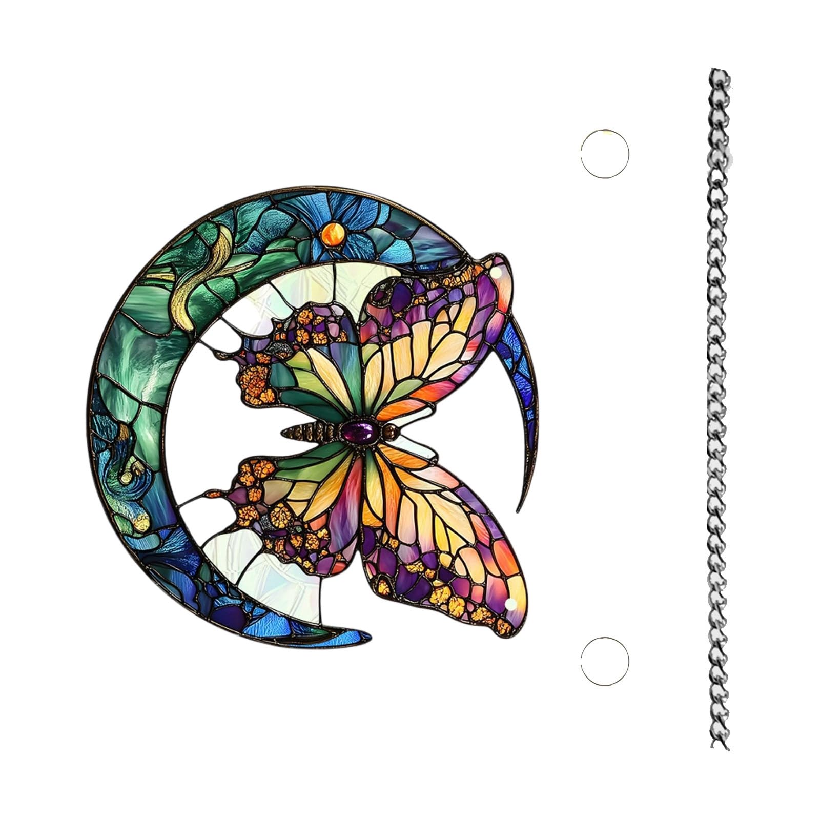 Shatters Resistant Light Acrylic Butterfly Dragonflies Suncatchers Wall Window Hanging Ornament Home Decors Acrylic Stained Glass Window Art