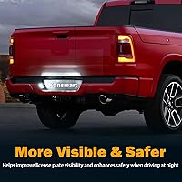 Vista 8 de Luz LED para placa de matrícula compatible con Dodge Ram 1500 2500 3500 2003-2018, accesorios de luces de matrícula, montaje de repuesto