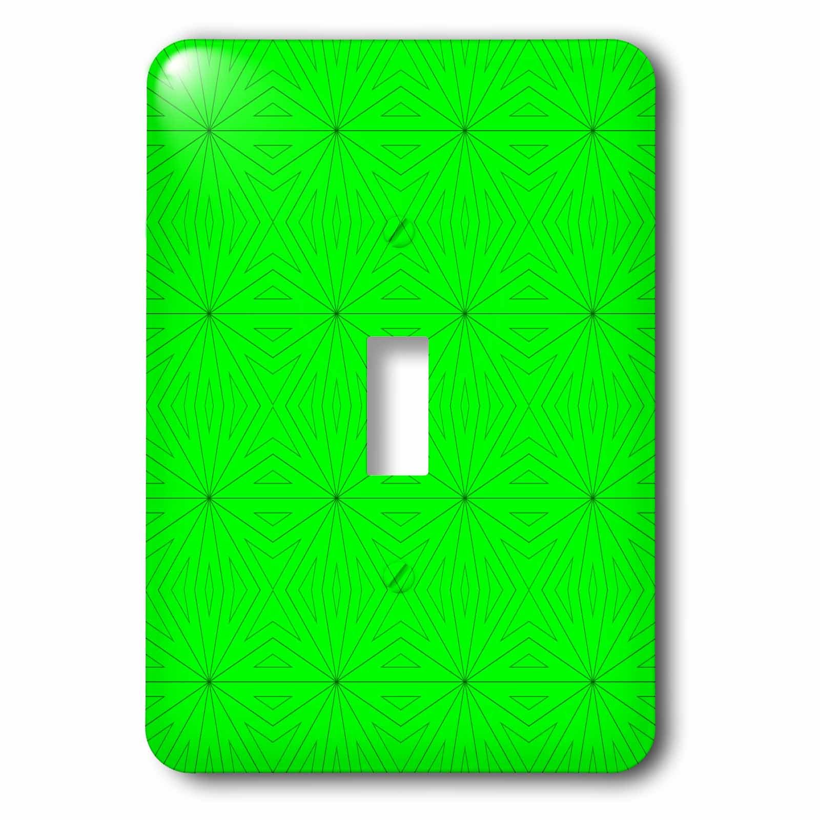Contorno geométrico digital verde lima 3dRose lsp_125352_1, decoración de pared geométrica
