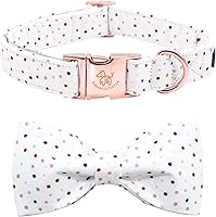 Vista 12 de Collar para perro Elegant Little Tail con moño, estampado de pepinillos, collar de moño lindo para perros pequeños