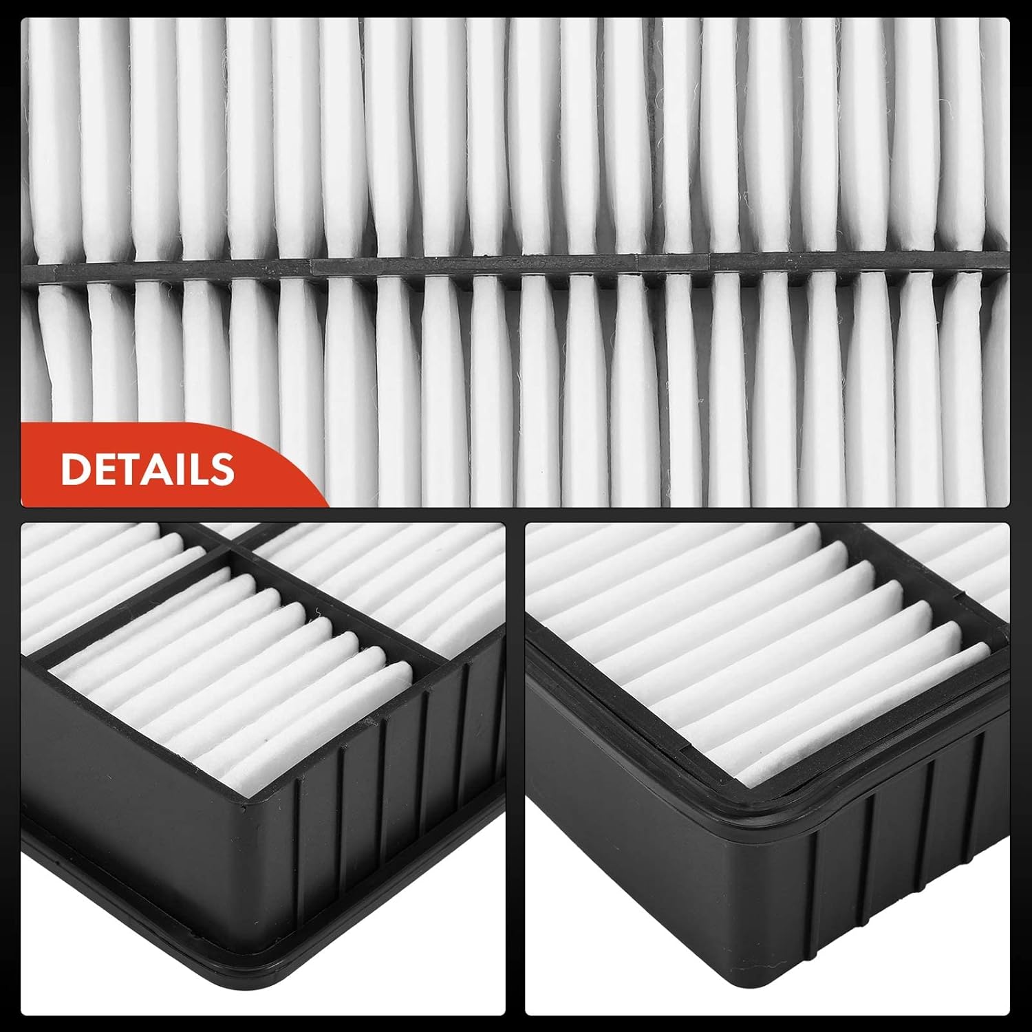 A-Premium 2-PC Engine Air Filter Compatible with Mitsubishi Lancer 2002-2007 2011, Mirage 1997-2002, Outlander 2003-2006