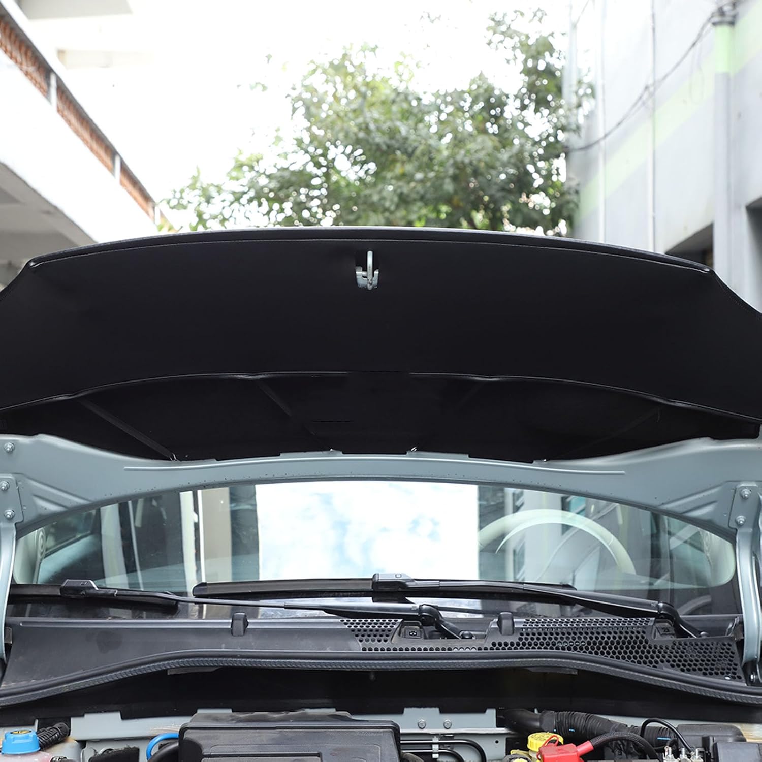 Car Front Hood Cover Leather Protector Cover Compatible with Fiat 2007-2023 Car Hood Protector Bra Exterior Accessories