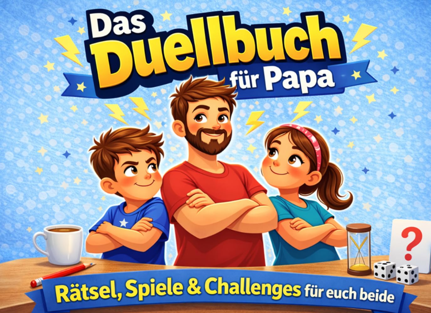 Das Duellbuch für Papa: Rätsel, Spiele & Challenges für euch beide | Papa Geschenk für unvergessliche Momente zu zweit