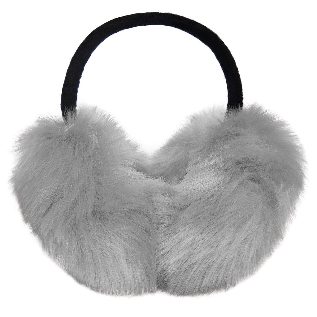 LETHMIKWomens Faux Fur Earmuffs Foldable Big Winter Outdoor Ear Warmers