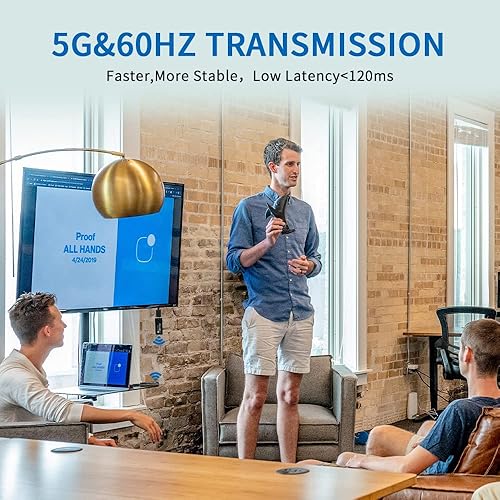 Miniatura 4 de FEELWORLD WSP HDMI Wireless Transmitter and Receiver1080P 60HZ Mini Wireless HDMI Extension Kit with 5 GHz 50M164ft Plug and Play for Streaming