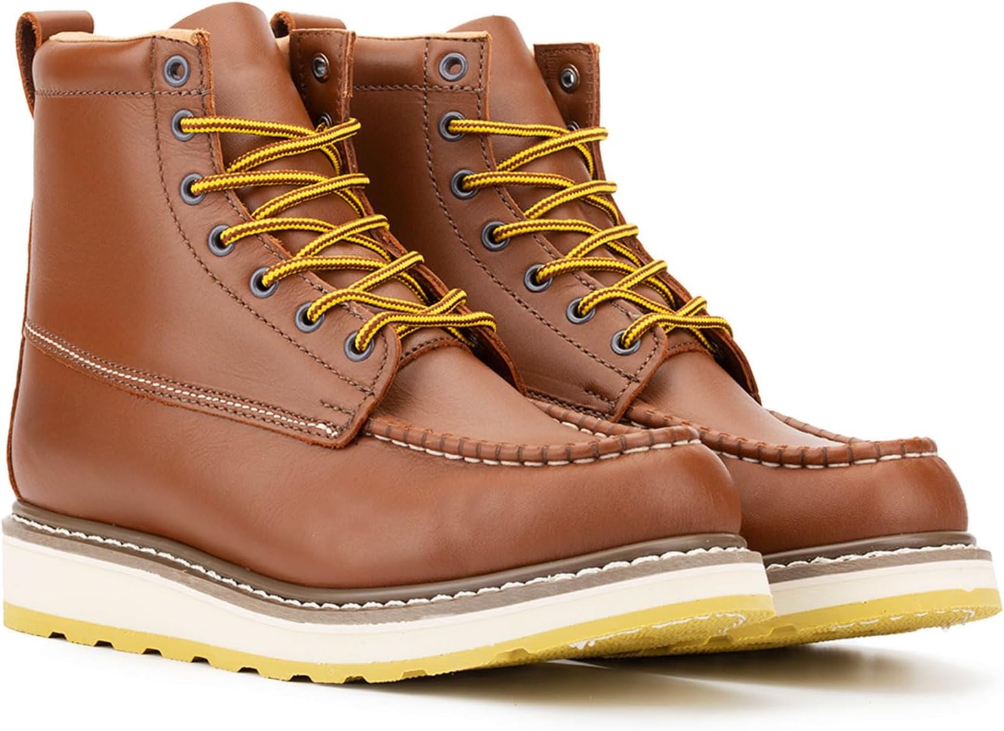 Men's SureTrack 6" & 8'' Leather Soft Toe Work Boot for Men, Welt Construction, Oil/Slip Resistant, Wedge Sole, Moc Toe Men's Work Boots, EH, 84994 & 86994 - Image 7