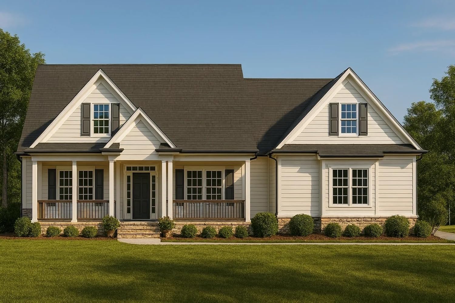 7-2227 House Plan - Traditional Farmhouse Plan - 4-Bed, 3-Bath, 2,750 SF