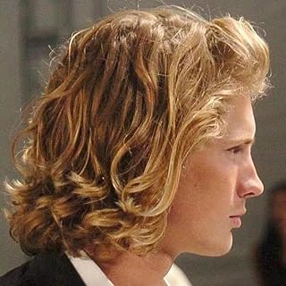 Lishy 14inch Long Hair Replacement System for Mens Toupee 100% European Virgin Human Hair Pieces Lace Front Man Wigs Men Hairpieces 10x8inches (Straight, #22 Ash Blonde Color)