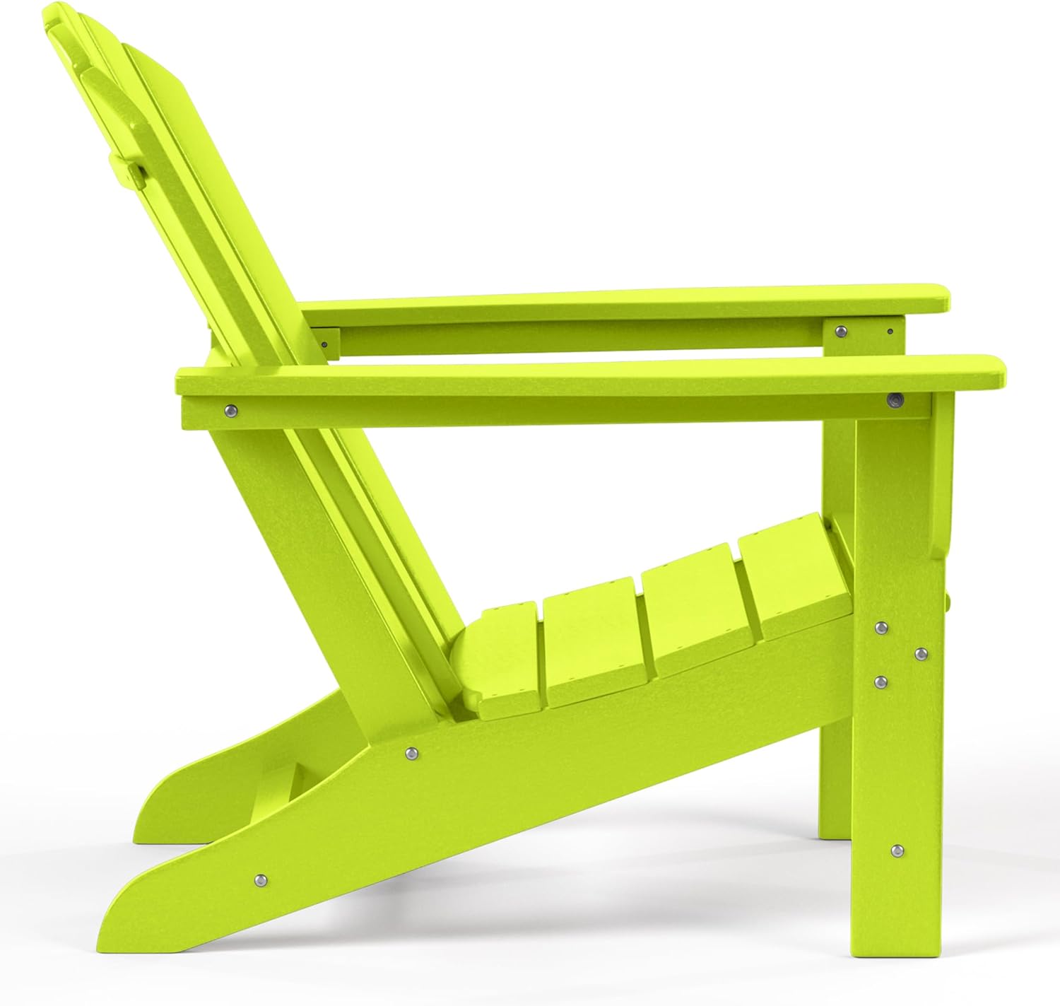 WestinTrends Dylan Outdoor Adirondack Chair with Ottoman 2-Piece Set, Lime