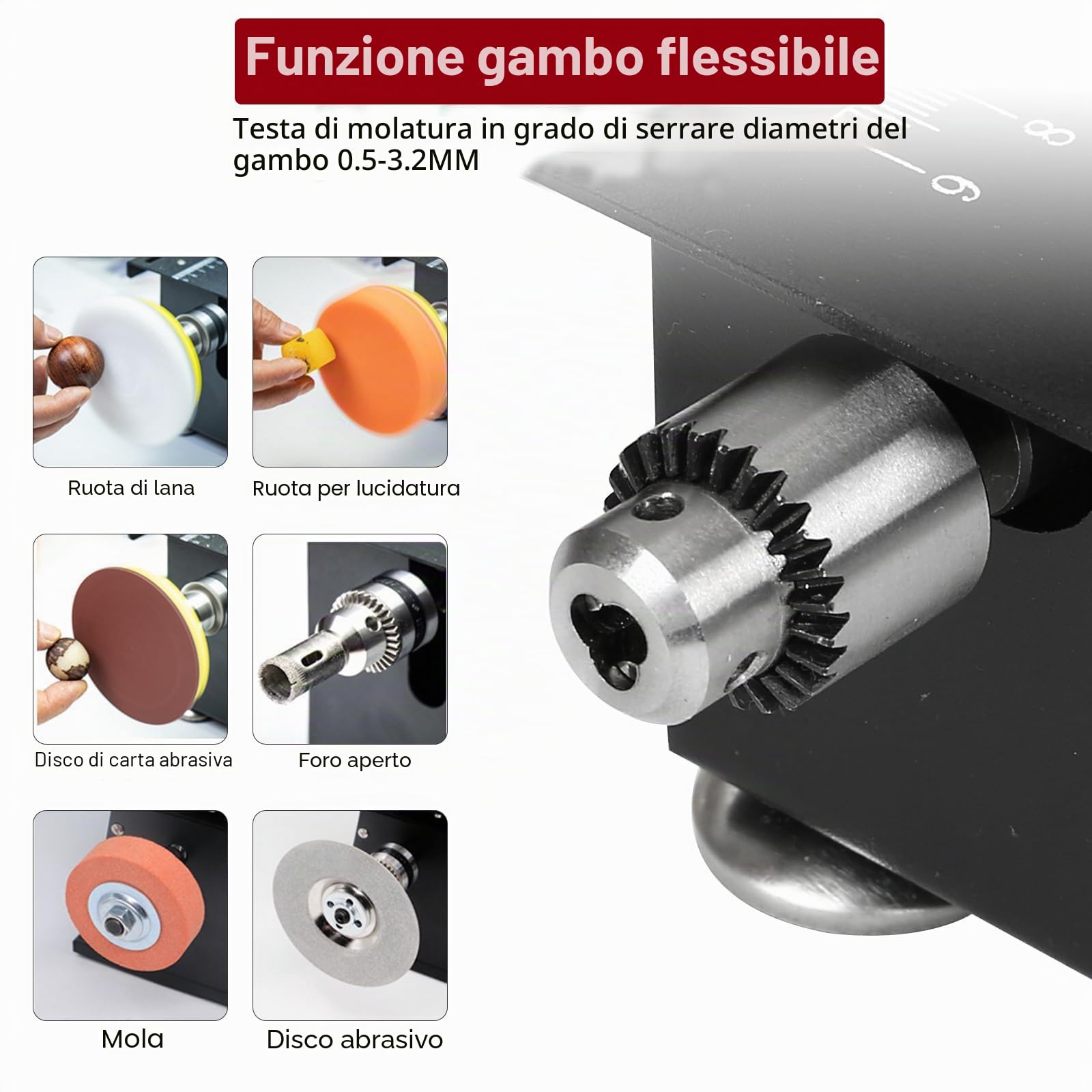 Mini Sega da Tavolo da 100W - Multifunzionale e Portatile - Sega da Tavolo Miniaturizzata DIY con 4 lame di Precisione, velocità regolabile, lama da 0,1 a 16 mm - per Artigianato e Lavorazione