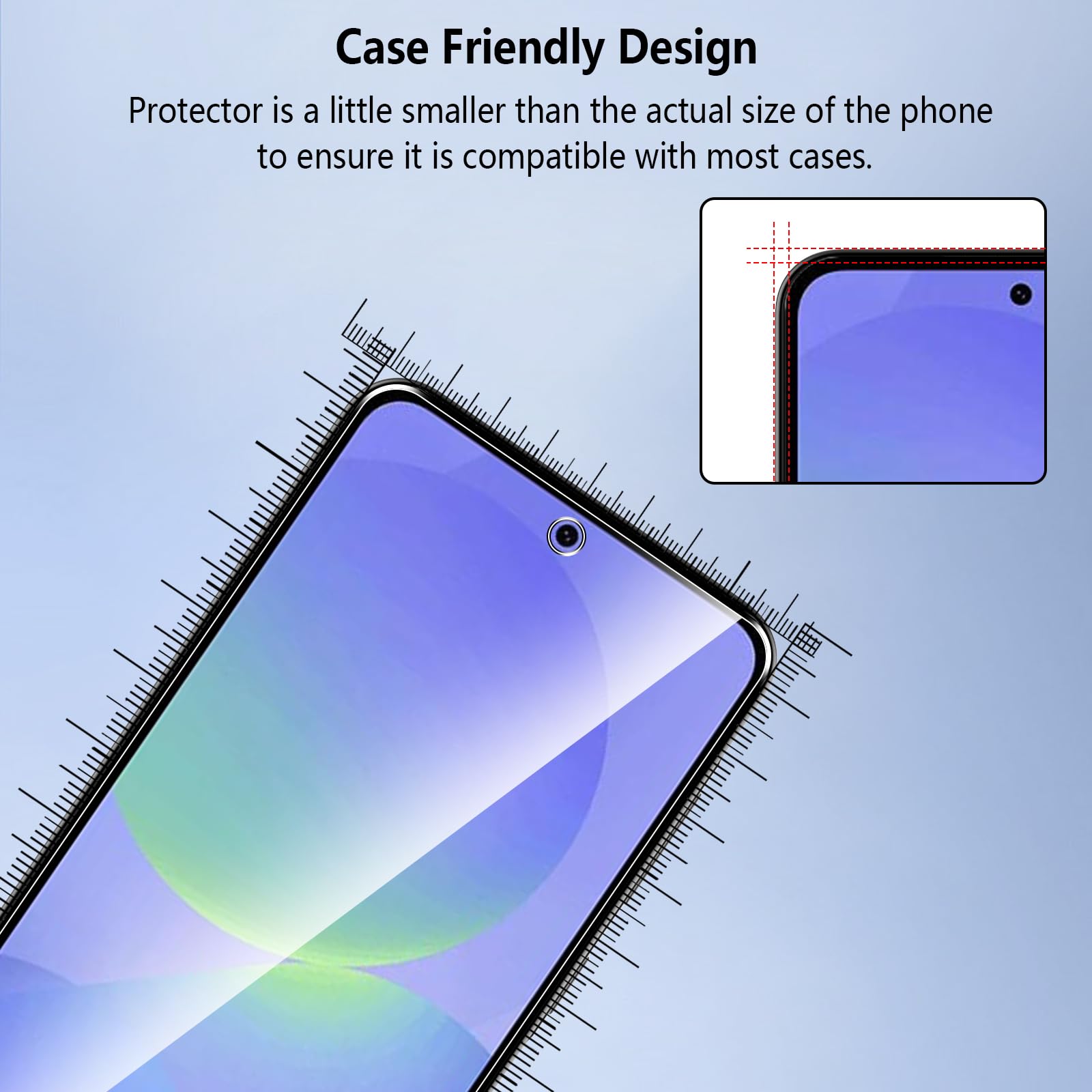 Pollachi [3 Pezzi Vetro Temperato per Samsung Galaxy A36 5G,Durezza 9H Anti Graffio,Anti-Impronte Senza Bolle,Pellicola Protettiva per Galaxy A36 5G