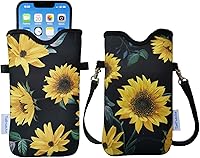 Vista 76 de Tainada Funda de neopreno para teléfono para hombres y mujeres con correa cruzada/cordón para el cuello para iPhone 17/16/15 Pro Max, Air, 16/15