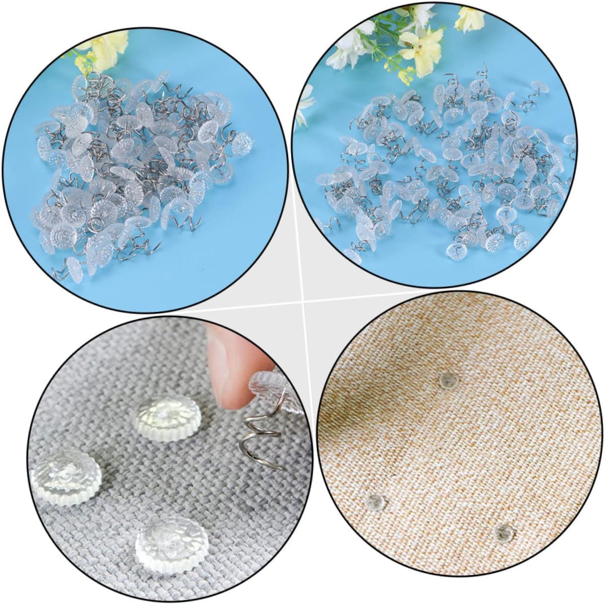 150pcs Twist Push Pins for Slipcovers and Bedskirts Non-Slip Easy to Install Secure to Furniture Without Damage for Upholstery and Bedding Accessories