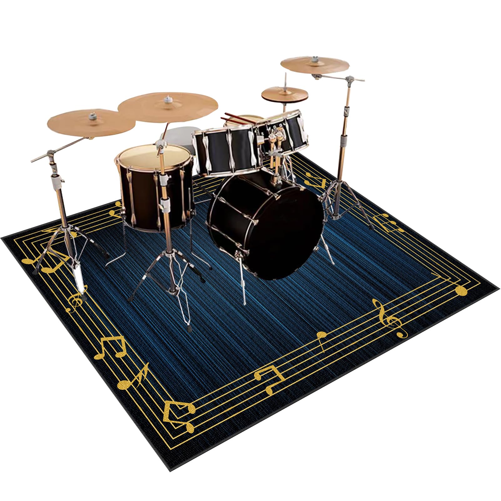 Bateria elektroniczna Dywan na perkusję i perkusję Maty akustyczne Pianino Baterie Akustyczne Maty Na Bęben Dźwiękoszczelny Antypoślizgowy Mata 120 x 100 cm
