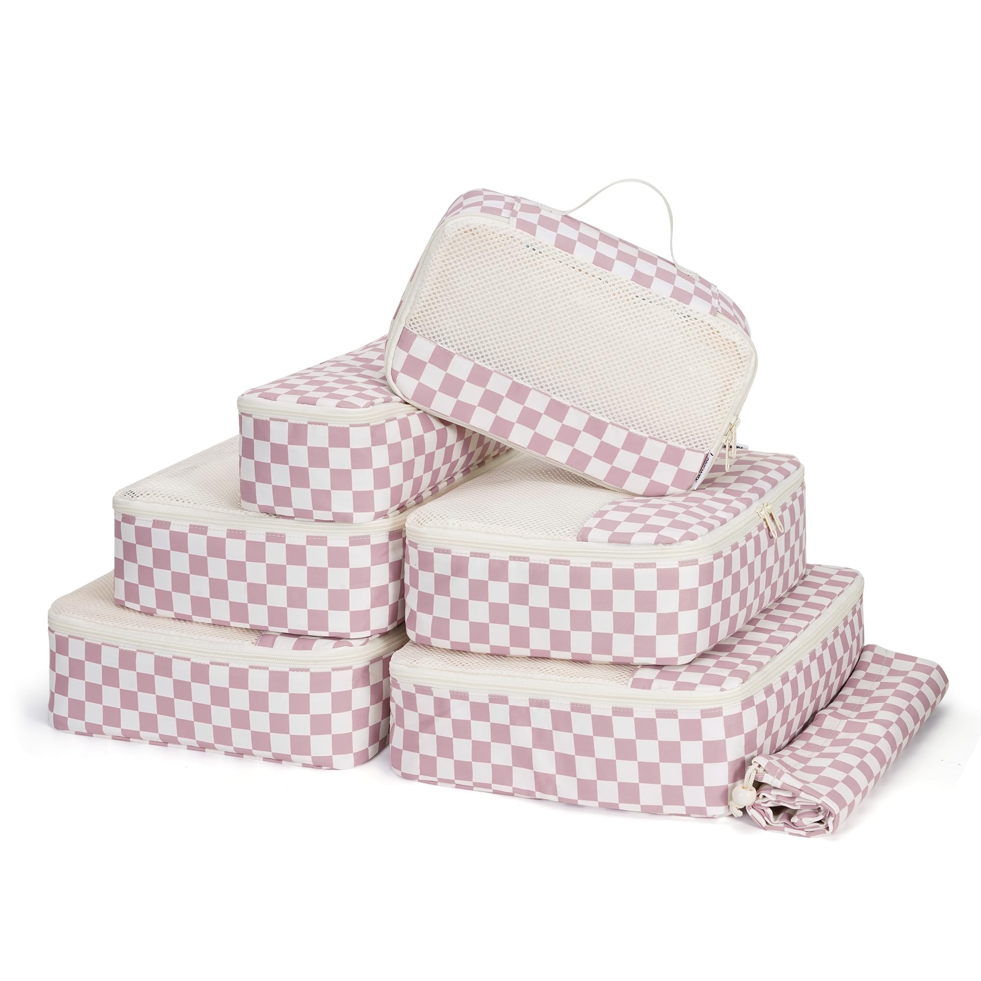 Packing Cubes Narwey 7 Pièces contre les Vêtements Froissés en Voyage