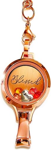 BG247 - Cordón flotante para medallón con cadena incluida y 6 colgantes y 1 placa BG247 - Cordón flotante para medallón con cadena incluida y 6 colgantes y 1 placa