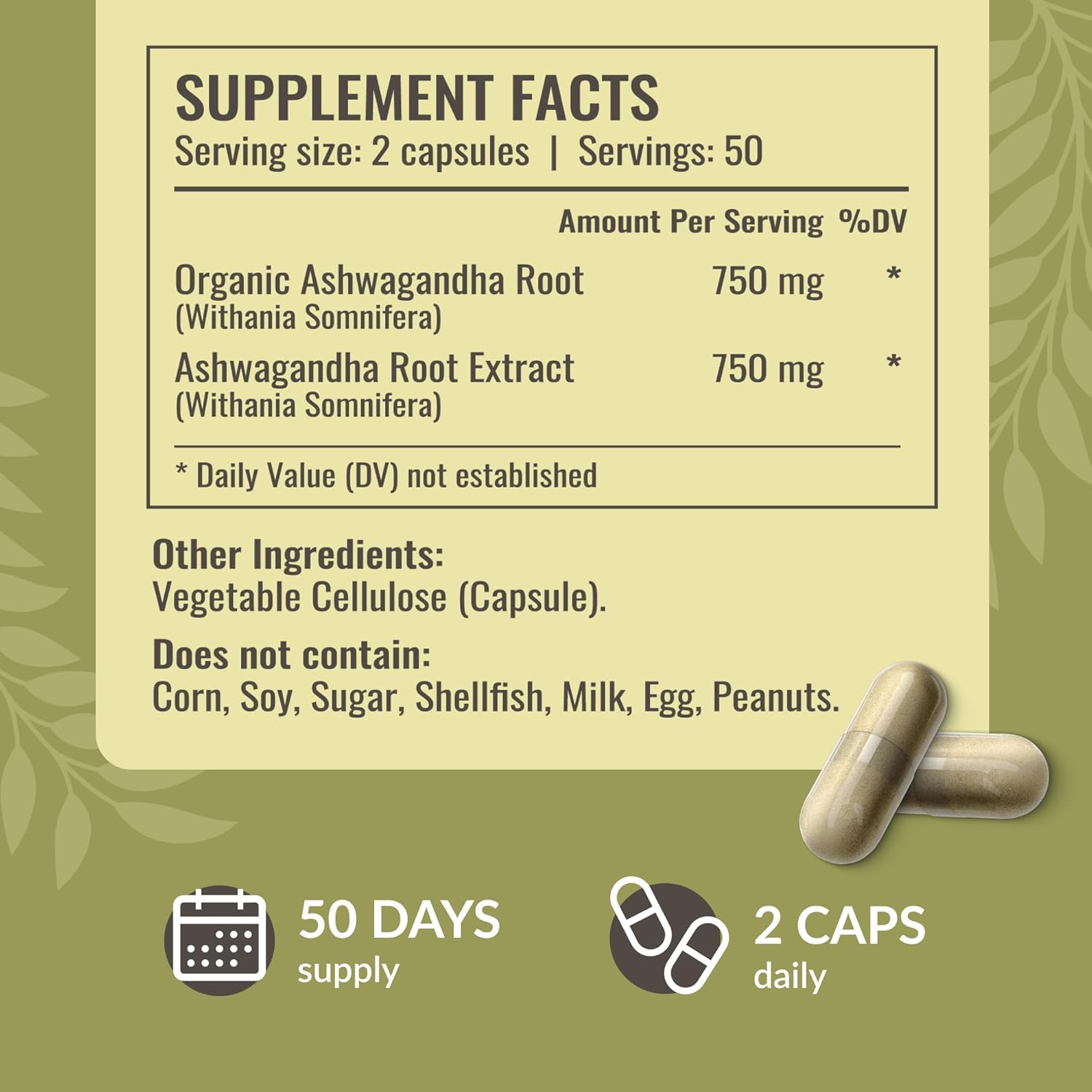 HERBAMAMA Rhodiola Rosea and Ashwagandha Kit - Bundle of 1000 mg Rhodiola Rosea Capsules &1500 mg Ashwagandha Root Capsules - Vegan, Non-GMO, Gelatin-Free - 2 Pack