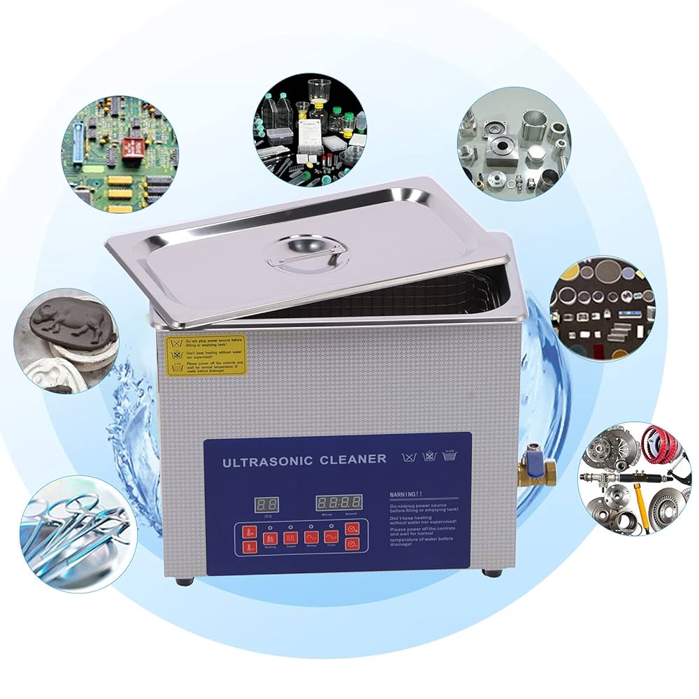 Amazon | 6 L超音波洗浄機、 デュアル周波数洗浄機、 40kHz