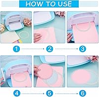 Vista 7 de INFUNLY 6 Estilos de Marco Troqueles de Metal Rectangulares Formas Troqueladas de Corazón Troqueles de Corte para Hacer Tarjetas Diferentes Formas