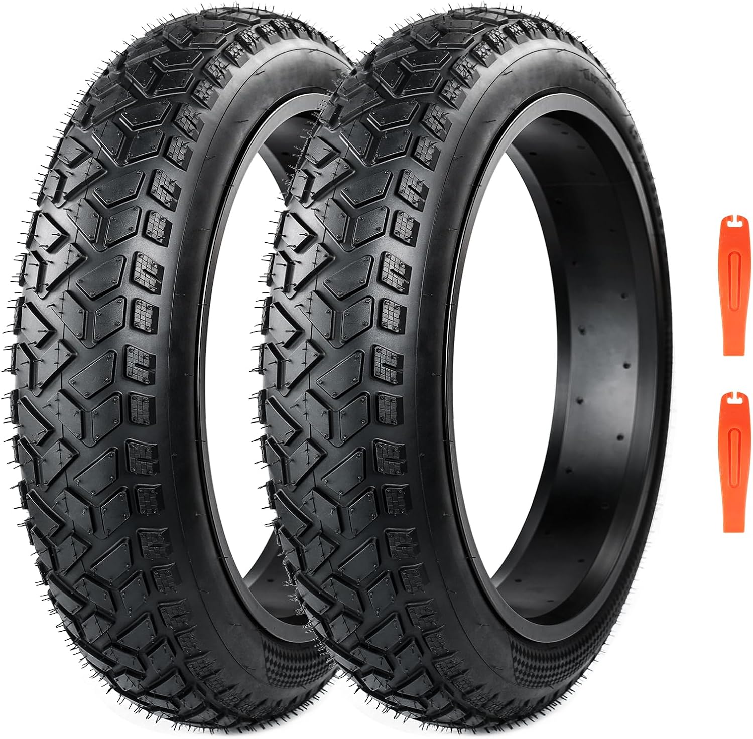 1/2 Pack with Tube/no Tube Fat Tire for Ebike Mountain Bike Heavy Duty High-Performance Wear-Resistant E-Bike Mountain Snow Bike Tire 20" x 3.0"/4.0"
