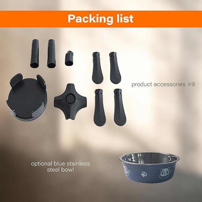 Comedero Elevado Ajustable para Perro con Base Antideslizant miniatura 6