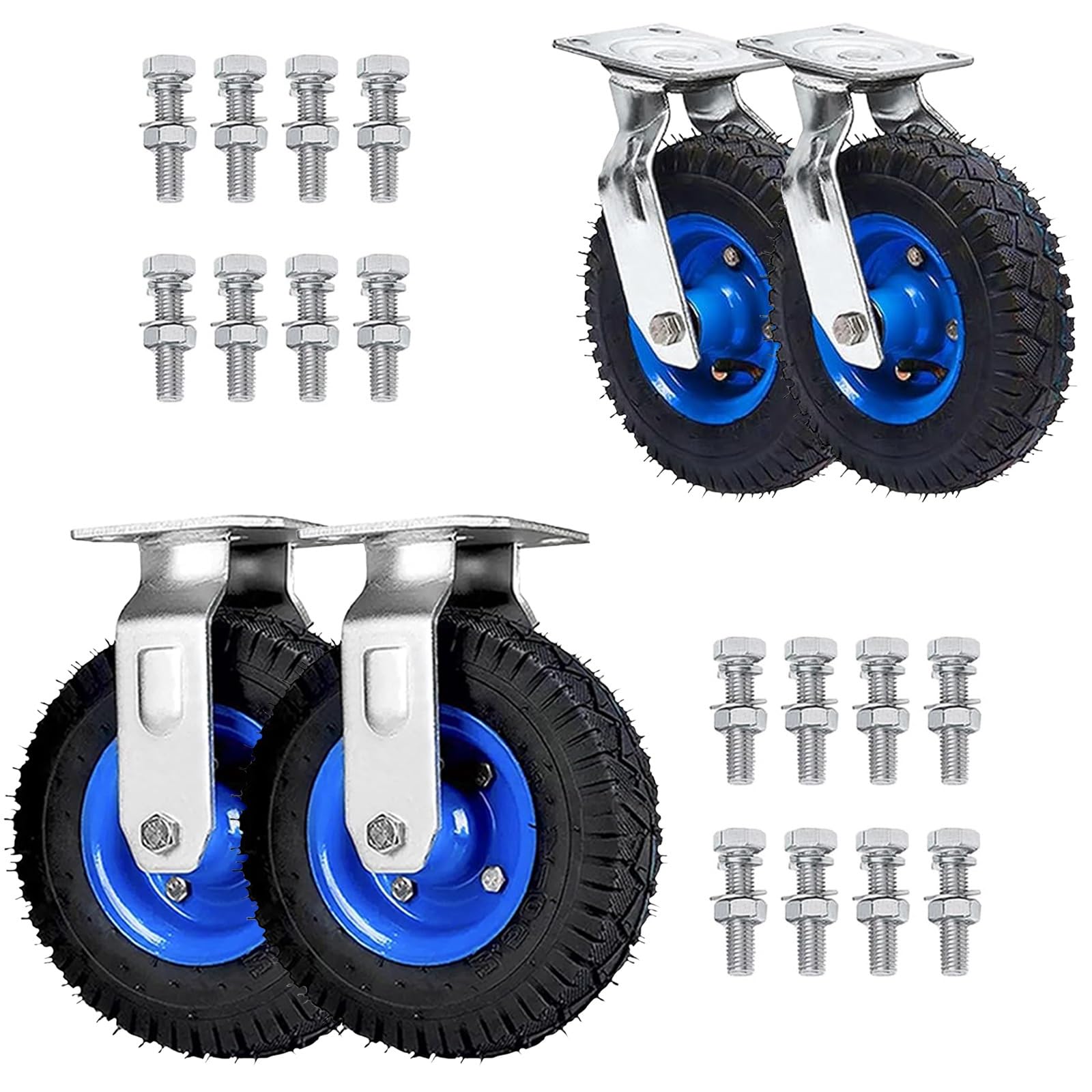 Roulettes fixes pour meubles charges lourdes pour supprimer les bruits de chariot de transport