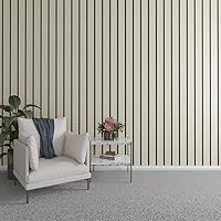 Vista 52 de Ekena Millwork Kit de panel de pared de listones de madera ajustables de 47 pulgadas de alto x 3/8 pulgadas de alto, con listones de 2 pulgadas