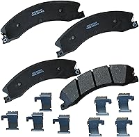 Vista 157 de Pastillas de freno traseras cerámicas Bendix Premium SBC1337 para Cadillac CTS 2014-2008, SRX 2016-2010, Chevrolet Camaro 2015-2010, Saab 9-4X 2011