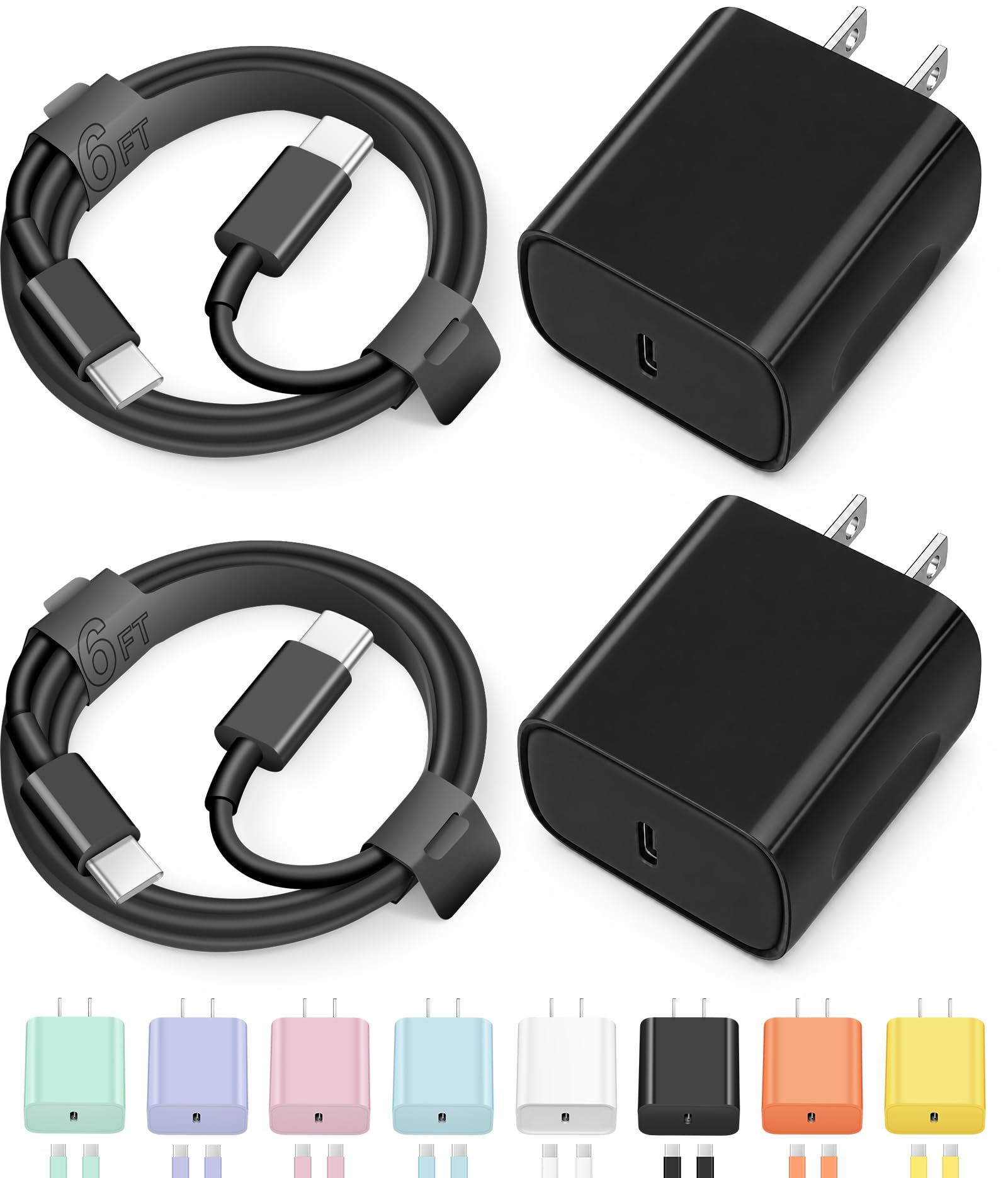 iPhone 17 16 15 Charger Fast Charging Type C Chargers USB C Charger Block